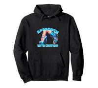 Funny sarcastic delight or angry heels Approach with Caution Pullover Hoodie