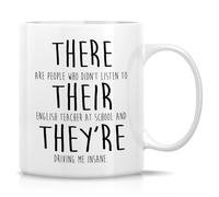 Funny Sarcastic English Teacher Mug - Teaching Grammar Mug - 11 Oz Novelty Coffee Drinking Cup- Appreciation, Teacher's Day Gift for English Teachers, Grammar Lover, Classroom Humor, Professors