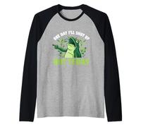 Funny Sarcastic Frog Not Today Quote Humor Raglan Baseball Tee