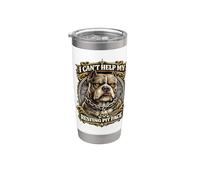 Funny Sarcastic Lovable Pet I Can't Help My Resting Pit face Stainless Steel Insulated Tumbler