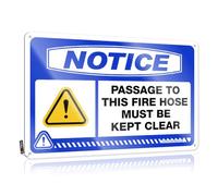 Funny Sarcastic Metal Tin Sign Bathroom Notice Passage To This Fire Hose Must Be Kept Clear Tin Sign Garage Decor For Men Signs For Garage(30X40CM)