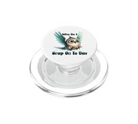 Funny Sarcastic Owl Who Do I Crap On Today PopSockets PopGrip for MagSafe