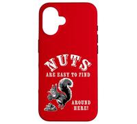 Funny Sarcastic Phrase Squirrel Gets A Nut Retro Design Case for iPhone 16