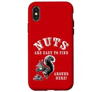 Funny Sarcastic Phrase Squirrel Gets A Nut Retro Design Case for iPhone X/XS