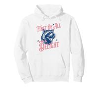 Funny Sarcastic Raccoon First Of All I'm A Delight Vintage Pullover Hoodie
