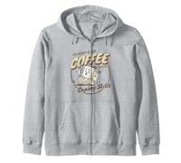 Funny sarcastic Running on Coffee and Coping Zip Hoodie