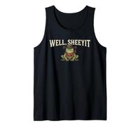 Funny Sarcastic Sayings Well Sheeyit Frog Tank Top