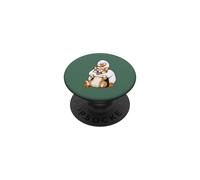 Funny Sarcastic Silly Goose Hugging Corgi Dog Hug Humor PopSockets Adhesive PopGrip