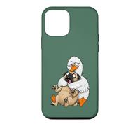 Funny Sarcastic Silly Goose Hugging Pug Hug Humor Pet Lover Case for iPhone 12 mini