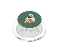 Funny Sarcastic Silly Goose Hugging Pug Hug Humor Pet Lover PopSockets PopGrip for MagSafe