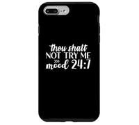 Funny Sarcastic Thou Shall Not Try Me Case for iPhone 7 Plus/8 Plus