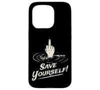 Funny Sarcastic Tops s 'Save Yourself' s Ironic Meme Case for iPhone 15 Pro