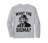 Funny Sarcastic What The Sigma Saying Ironic Meme Brainrot Long Sleeve T-Shirt