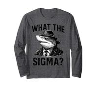 Funny Sarcastic What The Sigma Saying Ironic Meme Brainrot Long Sleeve T-Shirt