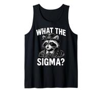 Funny Sarcastic What The Sigma Saying Ironic Meme Brainrot Tank Top