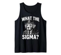 Funny Sarcastic What The Sigma Saying Ironic Meme Brainrot Tank Top