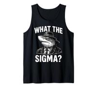 Funny Sarcastic What The Sigma Saying Ironic Meme Brainrot Tank Top