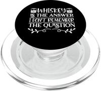Funny Sarcastic Whiskey Is The Answer PopSockets PopGrip for MagSafe