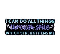 Funny Sarcastic Words Brooch I Can’t Do All Things Through Skite Which Strengthens Me Brooch Bible Poem Brooch Christ Lapel Pin Handmade Enamel Lapel Pin Brooch Badge Collections Men Women's Religious