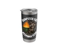 Funny Sarcastic Work Dumpster Fire Response Team Stainless Steel Insulated Tumbler