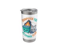 Funny Sarcastic Work Dumpster Fire Response Team Stainless Steel Insulated Tumbler