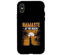 Funny Sarcastic Yoga Workout At The Beach Case for iPhone X/XS