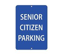 Funny Sarcastman Cave Bar Decor Enior Citizen Parking Parking Sign Road Sign Kitchen Fun Bar Kitchen Wall Signes Funny Vintage Metal Sign Poster 8X12 Inches