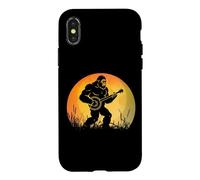 Funny Sasquatch Bigfoot Playing Banjo Bluegrass Music Case for iPhone X/XS