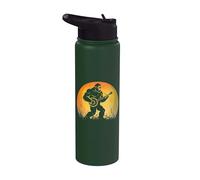 Funny Sasquatch Bigfoot Playing Banjo Bluegrass Music Stainless Steel Insulated Water Bottle