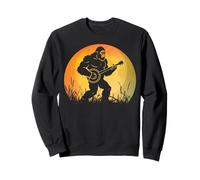 Funny Sasquatch Bigfoot Playing Banjo Bluegrass Music Sweatshirt