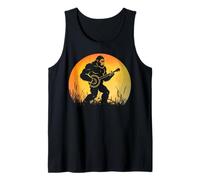 Funny Sasquatch Bigfoot Playing Banjo Bluegrass Music Tank Top