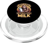 Funny Sasquatch Dad Always Came Back With Milk PopSockets PopGrip for MagSafe