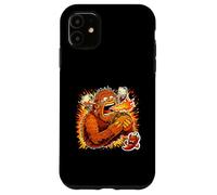 Funny Sasquatch Eating Super Spicy Taco Heat Case for iPhone 11
