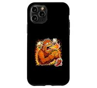 Funny Sasquatch Eating Super Spicy Taco Heat Case for iPhone 11 Pro