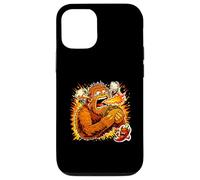 Funny Sasquatch Eating Super Spicy Taco Heat Case for iPhone 12/12 Pro
