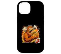 Funny Sasquatch Eating Super Spicy Taco Heat Case for iPhone 14
