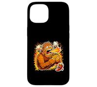 Funny Sasquatch Eating Super Spicy Taco Heat Case for iPhone 15