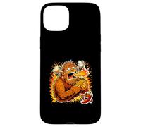 Funny Sasquatch Eating Super Spicy Taco Heat Case for iPhone 15 Plus