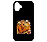 Funny Sasquatch Eating Super Spicy Taco Heat Case for iPhone 16 Plus