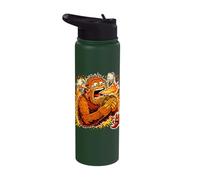 Funny Sasquatch Eating Super Spicy Taco Heat Stainless Steel Insulated Water Bottle