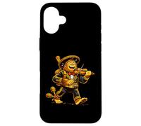 Funny Sasquatch Mariachi Playing Violin Music Case for iPhone 16 Plus