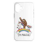 Funny Sasquatch Unicorn Rainbow Bigfoot Magical Cryptid Case for iPhone 16 Plus