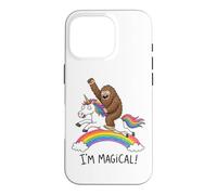 Funny Sasquatch Unicorn Rainbow Bigfoot Magical Cryptid Case for iPhone 16 Pro