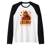 Funny Sassy I'm The Bossy Turkey Thanksgiving Women Raglan Baseball Tee