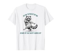Funny Sassy Raccon It Is What It Is And It Is Not That Great T-Shirt