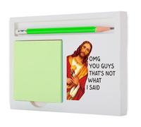 Funny Satirical Gift “OMG You Guys That’s Not What I Said” Irreverent Office Decor for Coworker Friends Free Thinkers, Great for Stress Relief, White Elephant Anniversary Desk Organizer SBSA47
