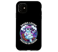 Funny Sauna Lover Sweating On Purpose Sauna Ice Bear Case for iPhone 11