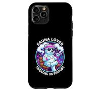 Funny Sauna Lover Sweating On Purpose Sauna Ice Bear Case for iPhone 11 Pro