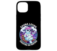 Funny Sauna Lover Sweating On Purpose Sauna Ice Bear Case for iPhone 15 Plus