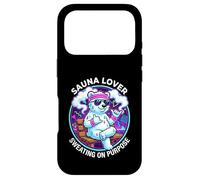Funny Sauna Lover Sweating On Purpose Sauna Ice Bear Case for iPhone 17 Pro